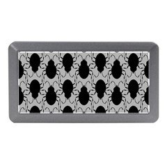 Pattern Beetle Insect Black Grey Memory Card Reader (mini)