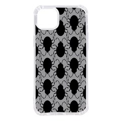 Pattern Beetle Insect Black Grey Iphone 14 Plus Tpu Uv Print Case by Hannah976