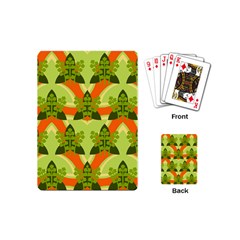 Texture Plant Herbs Herb Green Playing Cards Single Design (Mini)