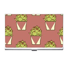 Cactus Pattern Background Texture Business Card Holder