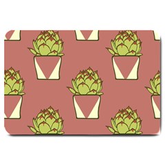 Cactus Pattern Background Texture Large Doormat