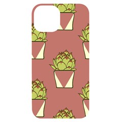 Cactus Pattern Background Texture Iphone 14 Black Uv Print Case