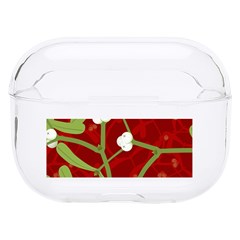 Mistletoe Christmas Texture Advent Hard Pc Airpods Pro Case