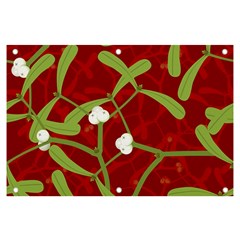 Mistletoe Christmas Texture Advent Banner And Sign 6  X 4  by Hannah976