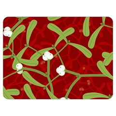Mistletoe Christmas Texture Advent Premium Plush Fleece Blanket (extra Small)