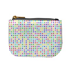 Dots Color Rows Columns Background Mini Coin Purse by Hannah976