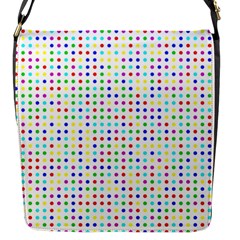 Dots Color Rows Columns Background Flap Closure Messenger Bag (s) by Hannah976