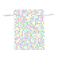 Dots Color Rows Columns Background Lightweight Drawstring Pouch (l)