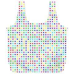 Dots Color Rows Columns Background Full Print Recycle Bag (xxl) by Hannah976