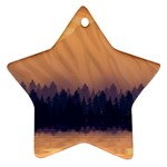 Landscape Nature Mountains Sky Star Ornament (Two Sides) Front