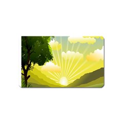 Wallpaper Background Landscape Magnet (name Card)