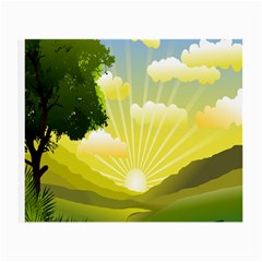 Wallpaper Background Landscape Small Glasses Cloth