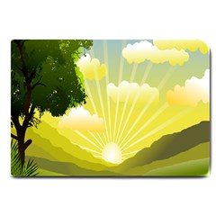 Wallpaper Background Landscape Large Doormat