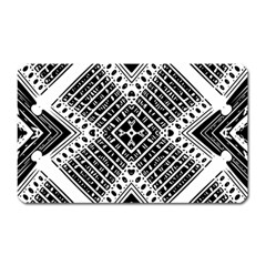 Pattern Tile Repeating Geometric Magnet (rectangular)