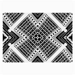 Pattern Tile Repeating Geometric Large Glasses Cloth (2 Sides) by Hannah976