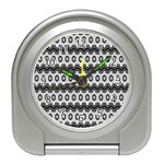 Pattern Abstract Desktop Wallpaper Travel Alarm Clock Front
