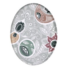 Peisles Pattern Module Design Oval Glass Fridge Magnet (4 Pack) by Hannah976