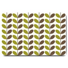 Leaf Plant Pattern Seamless Large Doormat