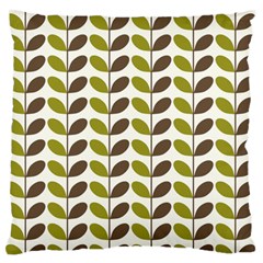 Leaf Plant Pattern Seamless Standard Premium Plush Fleece Cushion Case (one Side) by Hannah976