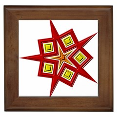 Pattern Tile Decorative Design Star Framed Tile