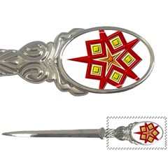 Pattern Tile Decorative Design Star Letter Opener