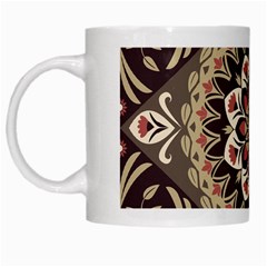 Seamless Pattern Floral Flower White Mug