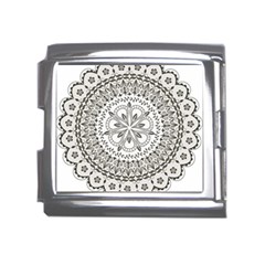 Vector Mandala Drawing Decoration Mega Link Italian Charm (18mm)