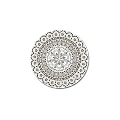 Vector Mandala Drawing Decoration Golf Ball Marker