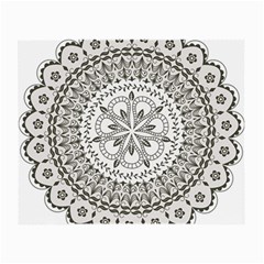 Vector Mandala Drawing Decoration Small Glasses Cloth