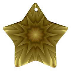 Background Pattern Golden Yellow Ornament (star) by Hannah976