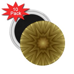 Background Pattern Golden Yellow 2 25  Magnets (10 Pack) 