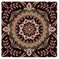 Seamless Pattern Floral Flower Uv Print Square Tile Coaster  by Hannah976