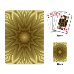 Background Pattern Golden Yellow Playing Cards Single Design (rectangle)