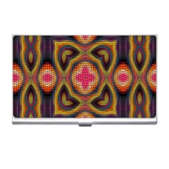 Kaleidoscope Art Pattern Ornament Business Card Holder