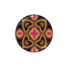 Kaleidoscope Art Pattern Ornament Hat Clip Ball Marker (4 Pack)