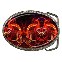 Background Fractal Abstract Belt Buckles