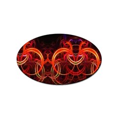 Background Fractal Abstract Sticker Oval (100 Pack)