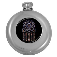 Rosette Cathedral Round Hip Flask (5 Oz) by Hannah976