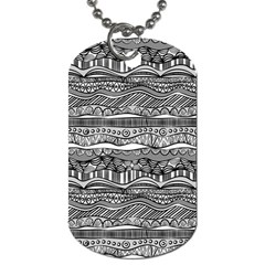 Ethno Seamless Pattern Dog Tag (two Sides)