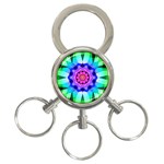 Ornament Kaleidoscope 3-Ring Key Chain Front