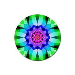 Ornament Kaleidoscope Rubber Coaster (round)