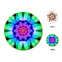 Ornament Kaleidoscope Playing Cards Single Design (round)