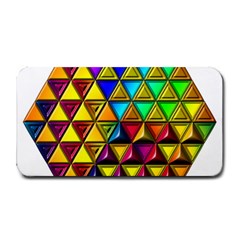 Cube Diced Tile Background Image Medium Bar Mat by Hannah976