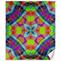 Farbenpracht Kaleidoscope Pattern Canvas 8  X 10 