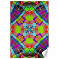 Farbenpracht Kaleidoscope Pattern Canvas 24  X 36 