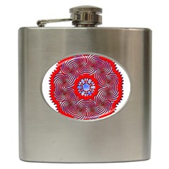 Tile Pattern Background Image Hip Flask (6 Oz)