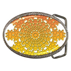 Mandala Background Image Ornament Belt Buckles