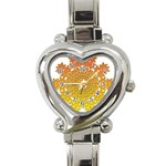 Mandala Background Image Ornament Heart Italian Charm Watch Front