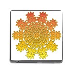 Mandala Background Image Ornament Memory Card Reader (Square 5 Slot) Front