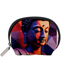 Let That Shit Go Buddha Low Poly (6) Accessory Pouch (small) by 1xmerch